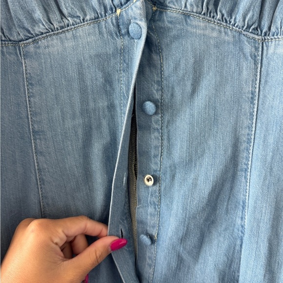 REFORMATION Sebastian Denim Midi Dress - Picture 12 of 12